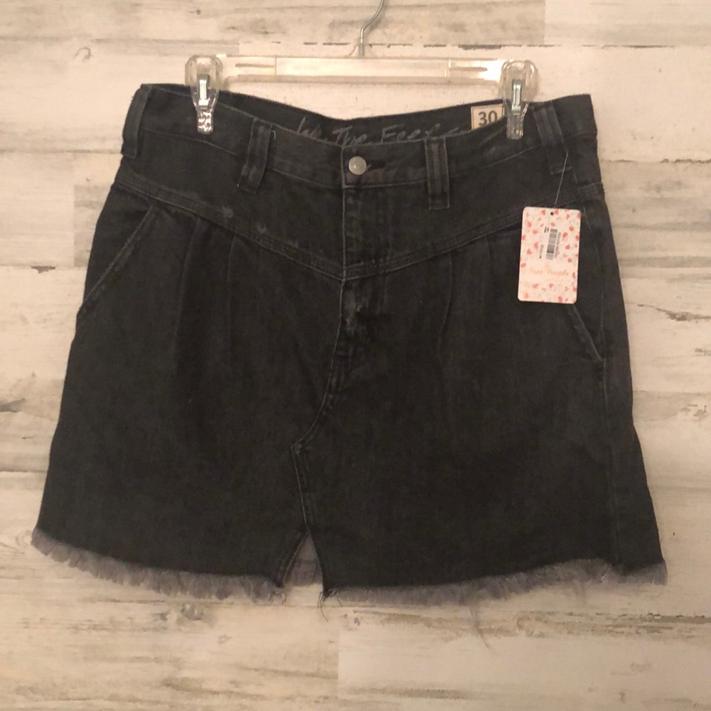 Free People black jean skirt by Free People.